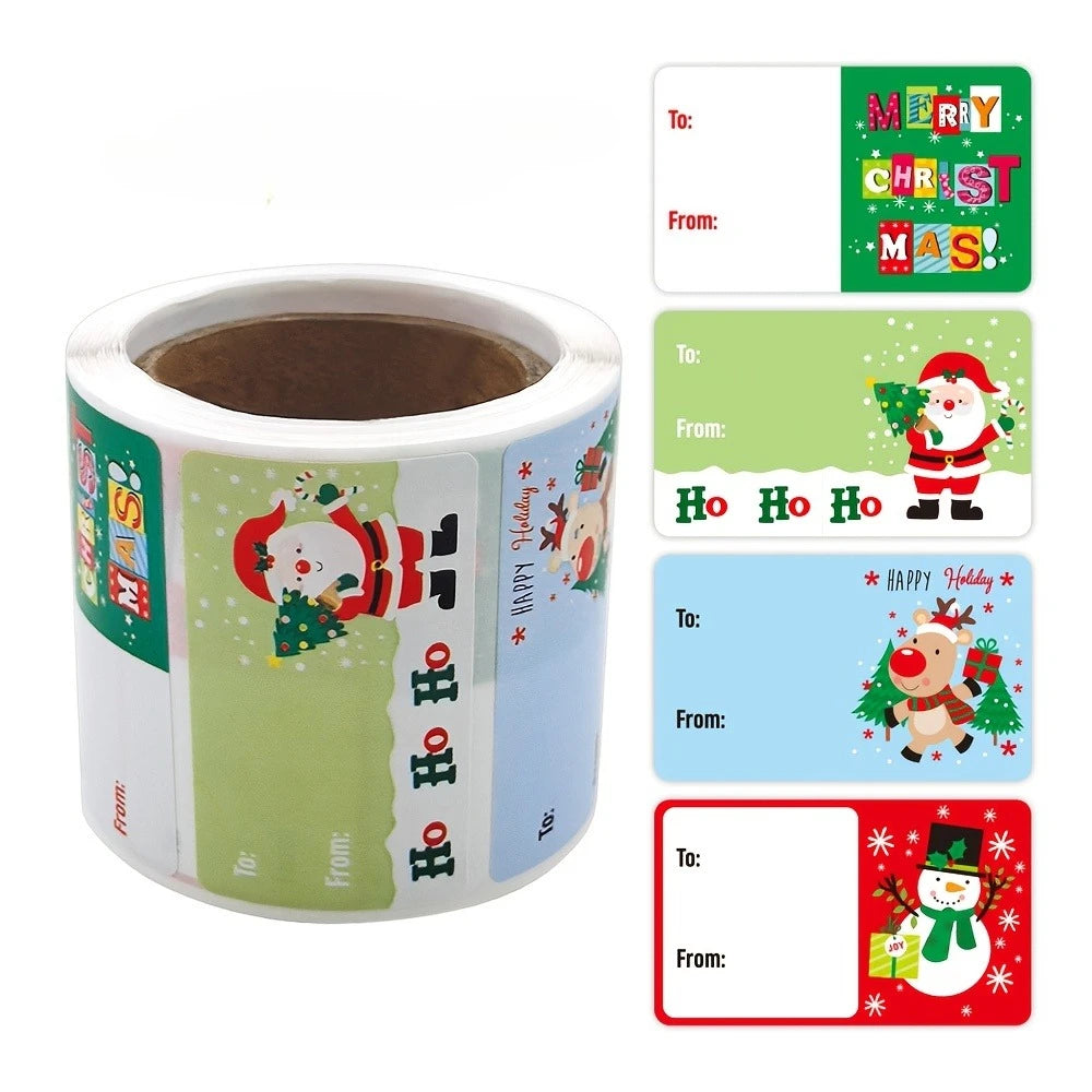 250/500 Christmas Glitter Stickers – Self-Adhesive Mixed Colors Christmas Craft Stickers Richie's