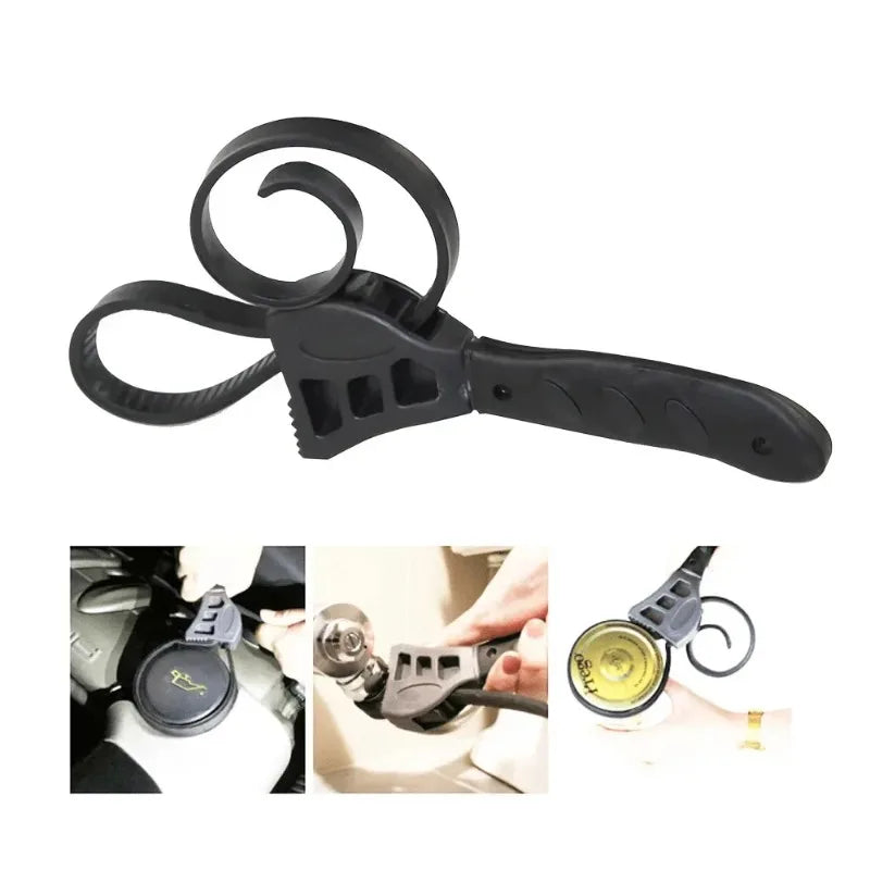 Adjustable Strap Spanner Wrench – Belt Oil Filter Removal Tool Strap Spanner Wrench Richie's