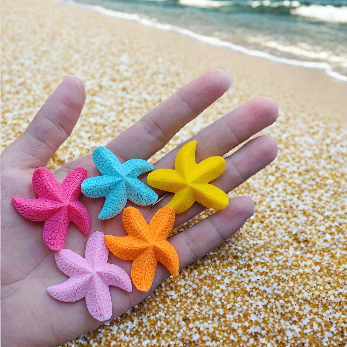 10pcs Resin Starfish Ornaments | Beach & Aquarium Décor Decorative Ornaments Richie's