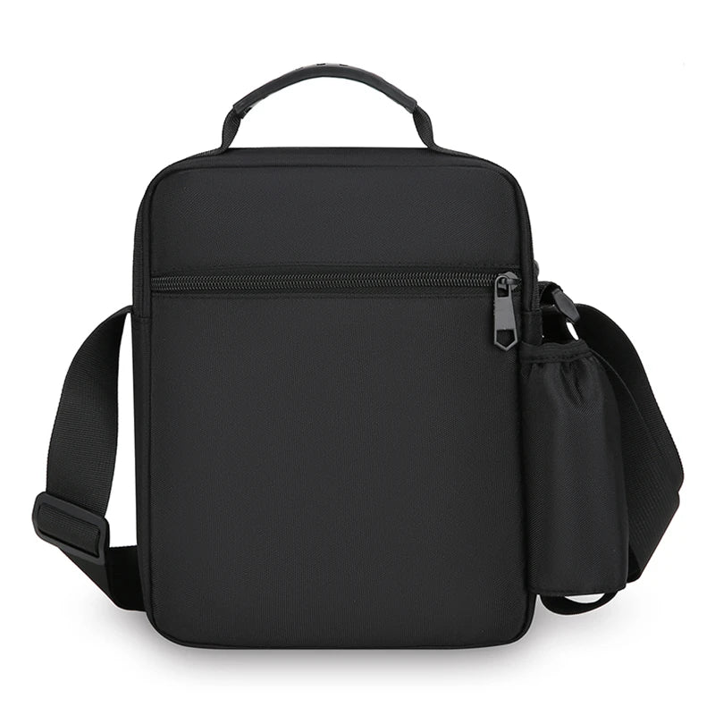 Men's Oxford Crossbody Bag – Shoulder Bag with Bottle Pocket Men's Crossbody Bag Richie's