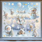 9-Sheet Reusable Christmas Window Clings – Static Cling PVC Decals Christmas Window Clings Richie's
