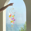 Natural Shell Wind Chimes Moon Pendant Dream Catcher Decor Shell Wind Chime Richie's multicolor