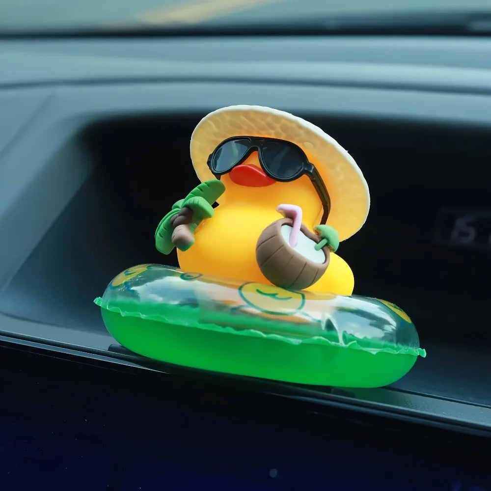 Rubber Squeeze Duck Car Dashboard Ornament – Yellow Duck Décor Car Dashboard Ornament Richie's