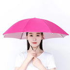 Hands-Free Head Umbrella Hat – Foldable UV & Rain Shield Head Umbrella Hat Richie's A1