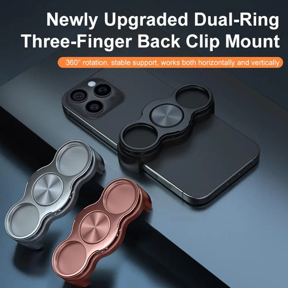 Triple Ring Foldable Metal Phone Stand & Magnetic Car Mount Phone Ring Stand Richie's