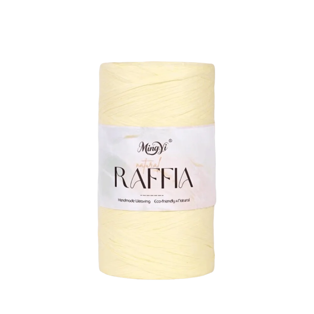 Multi-Colored Raffia Yarn 100g – Bamboo Fiber DIY Knitting Craft Knitting Yarn Richie's Beige