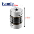 CNC Aluminium Flexible Bellows Coupling D80L103 – Stepper Motor Shaft Coupling Richie's 25x25