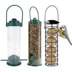 3-Pack Hanging Wild Bird Feeders – Transparent Seed Dispenser Wild Bird Feeder Richie's 3pcs