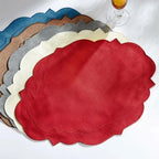 Cotton Linen Embroidered Placemats 45×35cm Anti-Slip Dining Linen Placemats Richie's