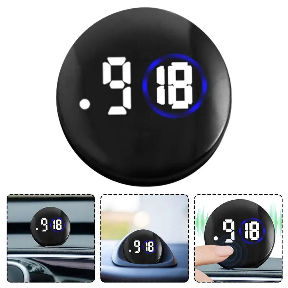 Mini Car Dashboard Clock Touch LED Display | Auto Interior Car Dashboard Clock Richie's