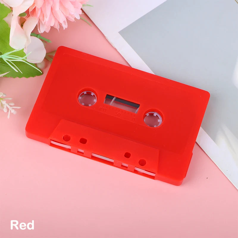 Blank Plastic Cassette Tape Shell – Empty Audio Recording Case Cassette Tape Shell Richie's Red