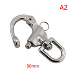 316 Stainless Steel Swivel Eye Snap Shackle | Quick Release Marine Marine Snap Shackle Richie's A2-87mm