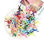 100pcs Mini Ribbon Bows 2x3cm DIY Gift Wrapping Craft Decoration Craft Ribbon Bows Richie's