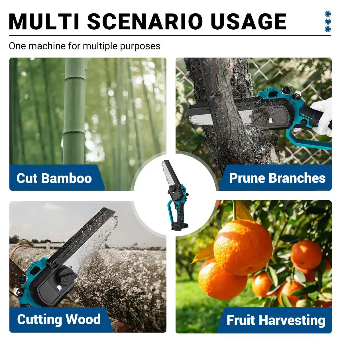 8-Inch Brushless Cordless Chainsaw for Makita 18V Battery Cordless Chainsaw Richie's