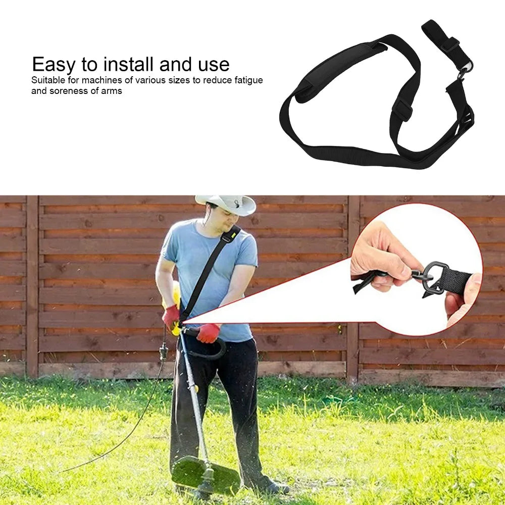 Adjustable Padded Nylon Shoulder Strap – Lawn Mower & Trimmer Tool Carrying Strap Richie's