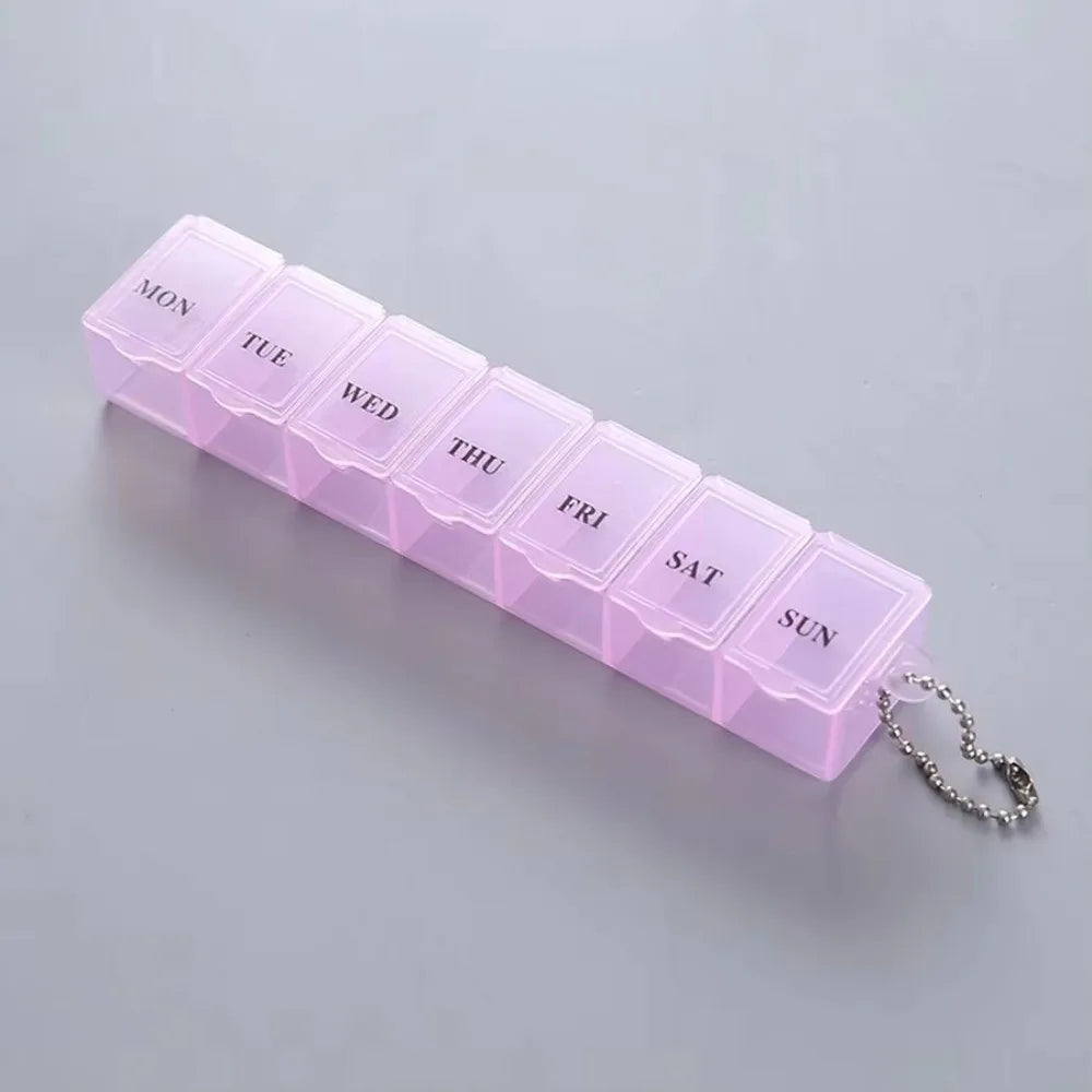 7-Day Weekly Pill Organizer – Mini Portable Pill Box Case Weekly Pill Organizer Richie's