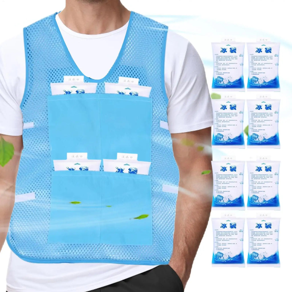 Ice Cooling Vest with Ice Packs – Outdoor Work & Summer Cooling Vest Richie's