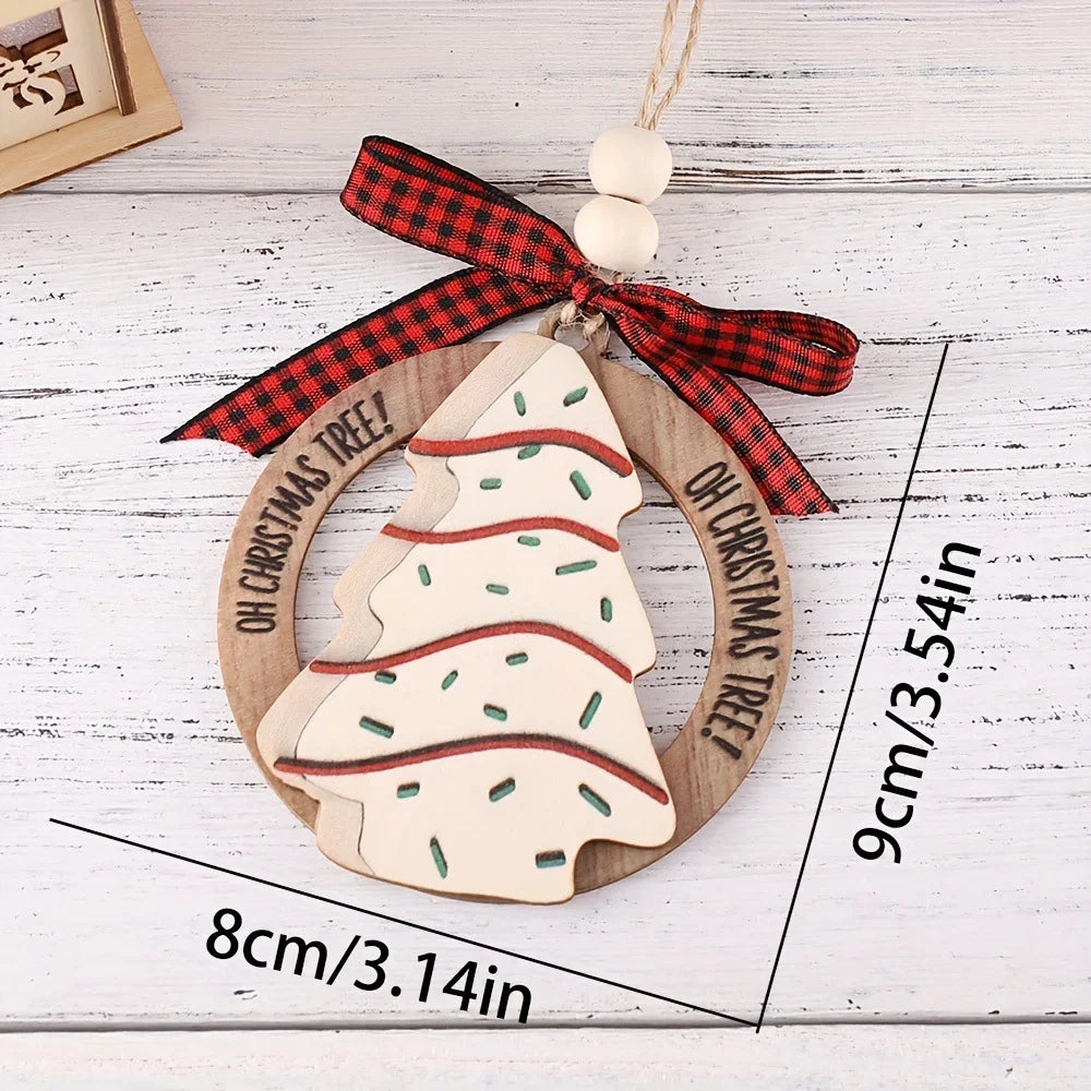 Wooden Apple Christmas Ornaments – Handcrafted Tree Decor Christmas Tree Ornaments Richie's
