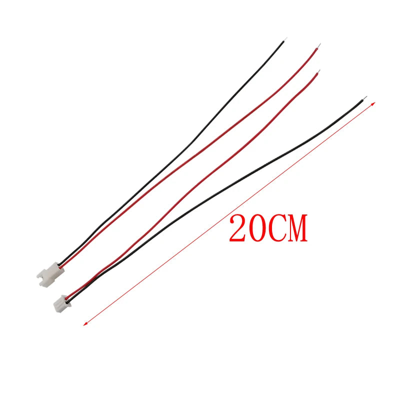 JST XH 2.54mm 2-Pin Male Female Wire Connector 20cm 26AWG Wire Cable Connector Richie's