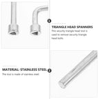 2pc Triangle Head Wrench Set – Stainless Steel Security Spanner Security Wrench Set Richie's