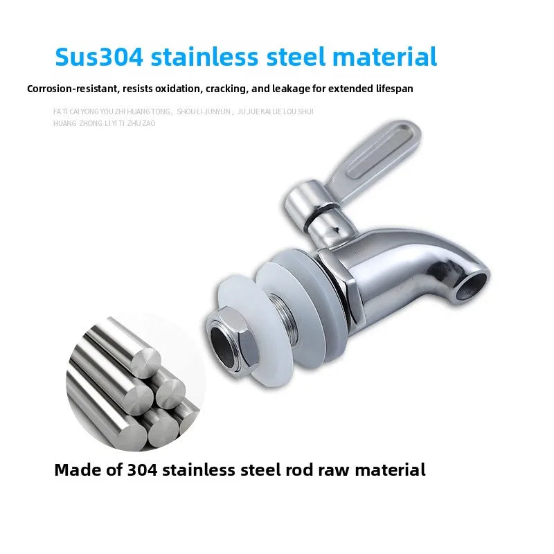 Stainless Steel Wine Barrel Faucet | Beer, Juice & Beverage Tap Wine Barrel Faucet Richie's