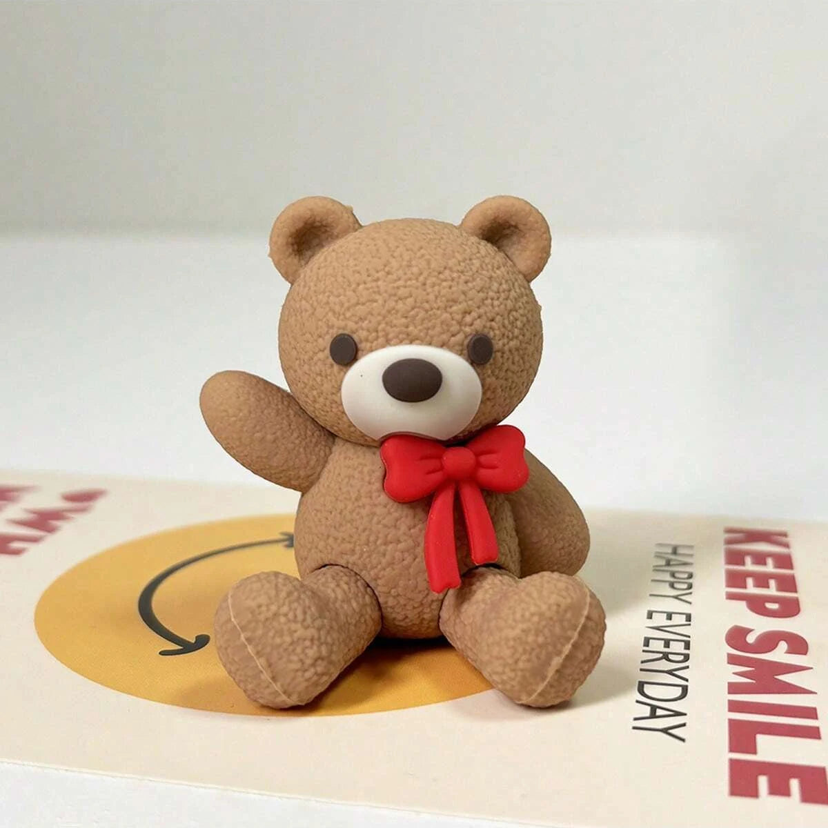 Teddy Bear Cake Toppers – Bow Tie Bear Party Figurines Cake Topper Figurine Richie's shenxionghong