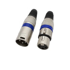 3-Pin XLR Male Female Connectors – Microphone Cable Plug Socket XLR Audio Connector Richie's 1 Male 1 Female