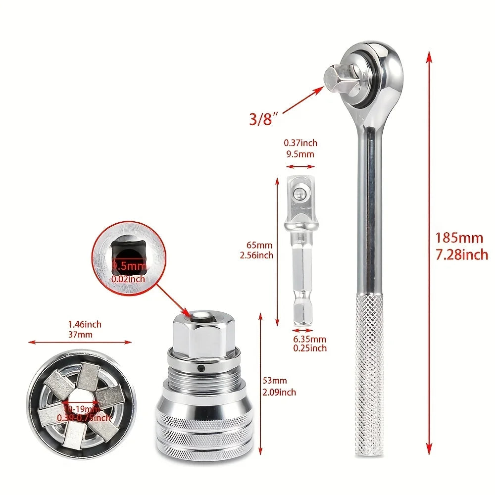 Adjustable Universal Socket Wrench 10–19mm | 3/8" Drive Socket Wrench Richie's