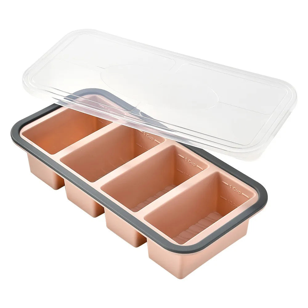 2/3/4 Grid Compartment Lunch Box – Microwave Safe Food Container Compartment Lunch Box Richie's 4grid-pink