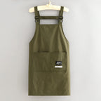 Professional Barber Apron – Waterproof Canvas Work Apron Work Apron Richie's Dark Green-Long