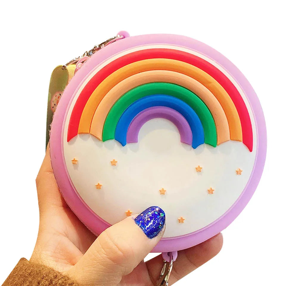 Kids Donut Round Crossbody Bag Rainbow Girls Shoulder Handbag Kids Crossbody Bag Richie's 7