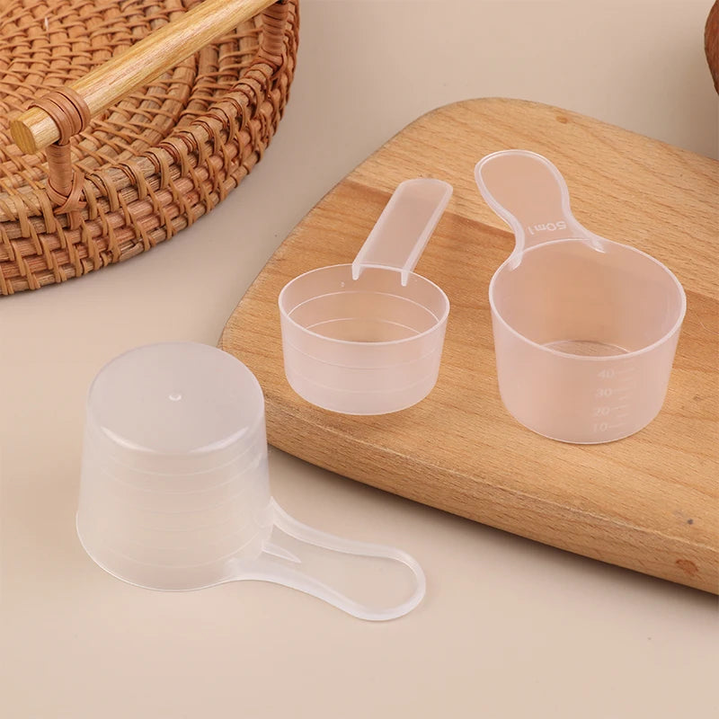 10-Pack PP Plastic Measuring Spoons with Scale | Kitchen Baking Measuring Spoon Set Richie's