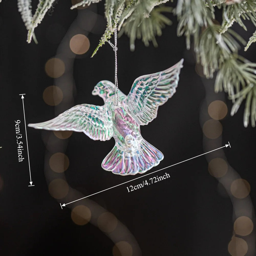 Acrylic Crystal Christmas Tree Ornaments – Snowflake Pendants Christmas Tree Ornament Richie's Style 6