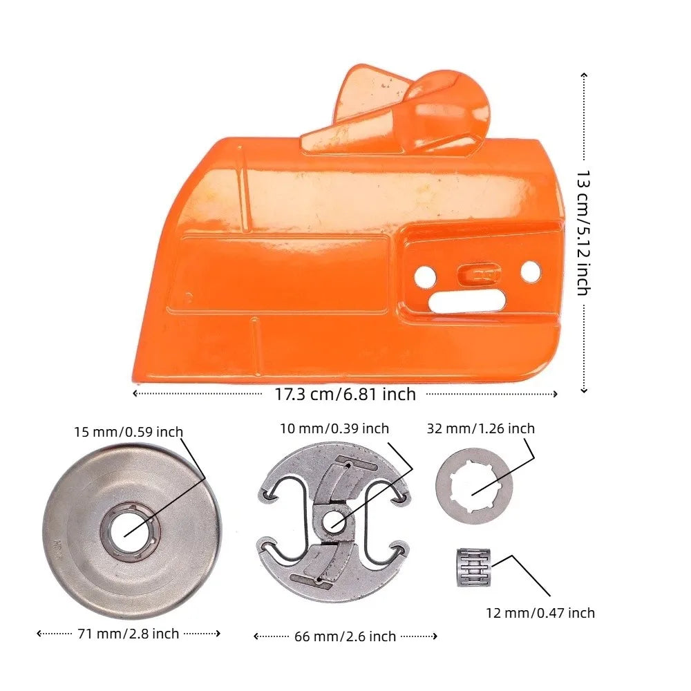 Clutch Cover Kit for Husqvarna 345 350 351 353 346XP Chainsaw Chainsaw Clutch Cover Kit Richie's