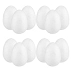50Pcs White Foam Eggs 4cm – Easter DIY Craft & Painting Decor Craft Foam Eggs Richie's