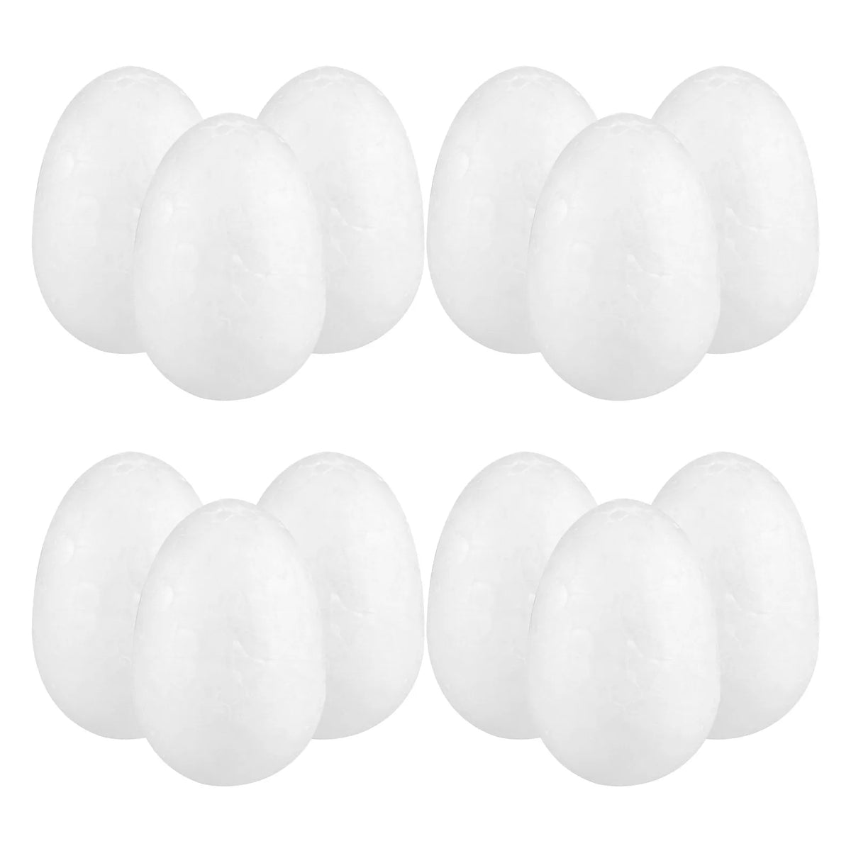 50Pcs White Foam Eggs 4cm – Easter DIY Craft & Painting Decor Craft Foam Eggs Richie's