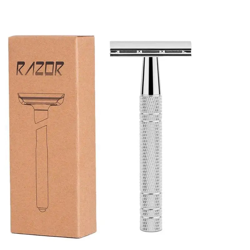 Double Edge Safety Razor – Eco-Friendly, Rose Gold, Men & Women Safety Razor Richie's Silver M