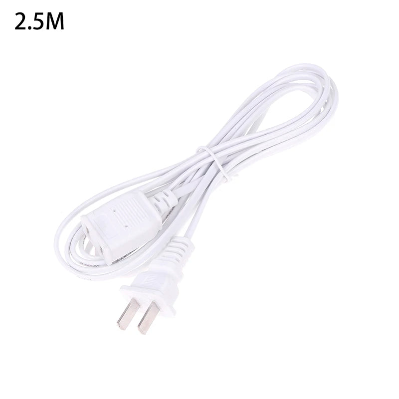 Power Extension Cord 2/3/5m with ON/OFF Switch – Two-Pin Power Extension Cord Richie's 2 White