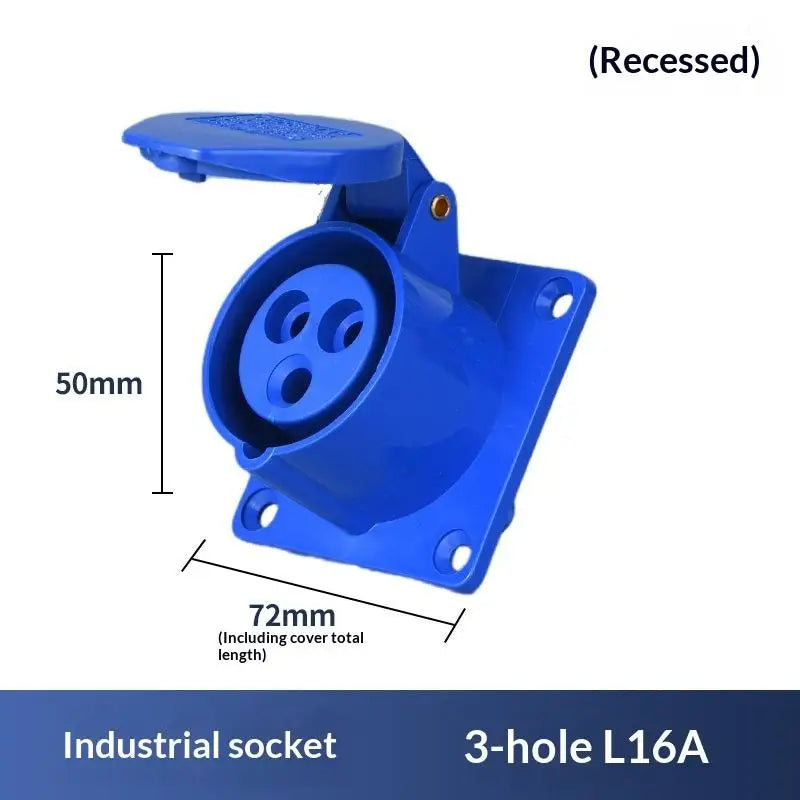220V 16A IP44 Waterproof Industrial Plug & Socket Connector Industrial Power Connector Richie's A4