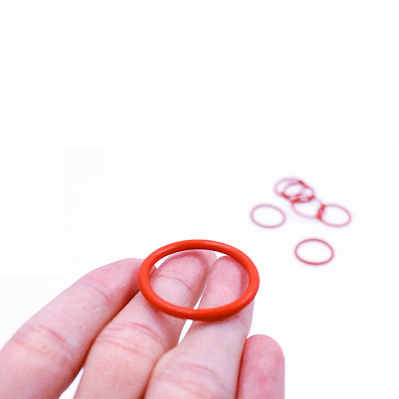 30PCS Red VMQ Silicone O-Rings CS1.5mm OD21-30mm Gasket Washers Silicone O-Ring Set Richie's