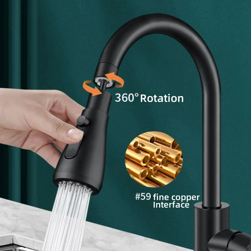 360° Rotating Faucet Aerator Extender – 3-Mode Water Saver Faucet Aerator Richie's