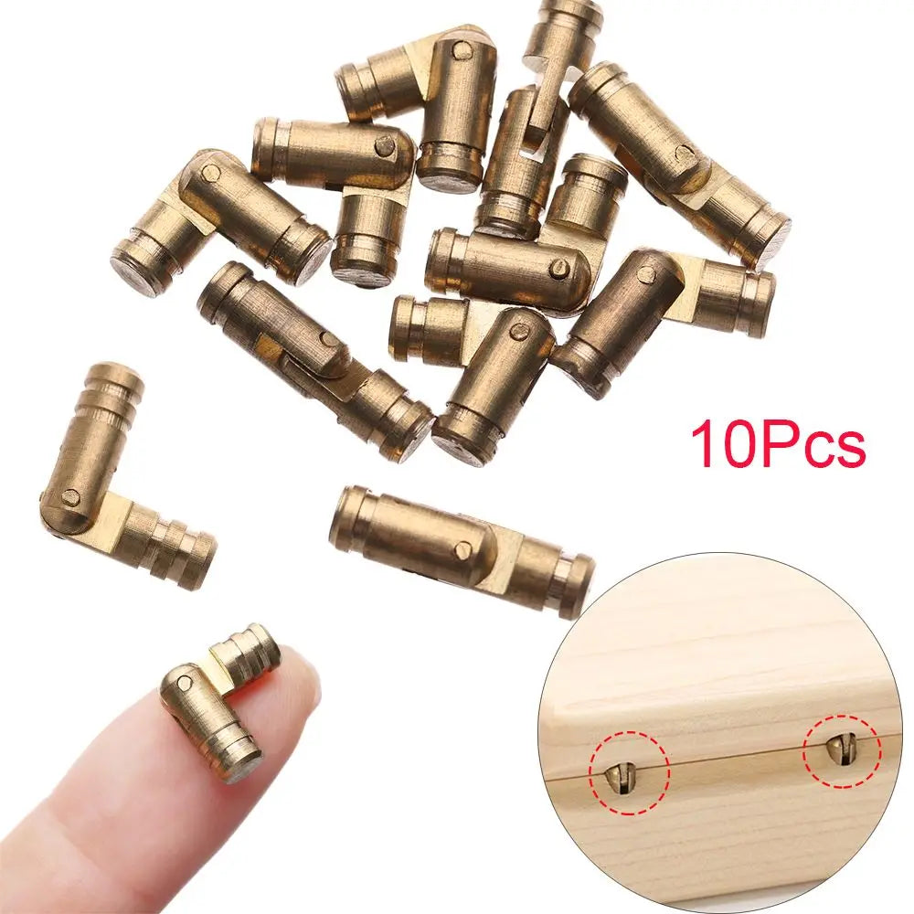 Miniature Concealed Barrel Hinges 10-Pack – Zinc Alloy Gold Barrel Hinge Richie's