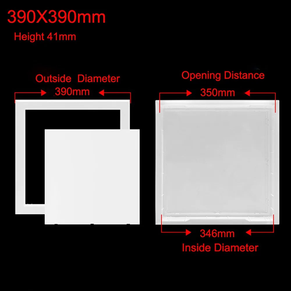 White Hinged ABS Access Panel Hatch – Wall & Ceiling Sizes Access Panel Hatch Richie's 350x350mm