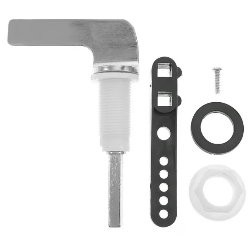 Universal Toilet Tank Flush Handle Lever – Chrome Finish Toilet Flush Handle Richie's 1pcs