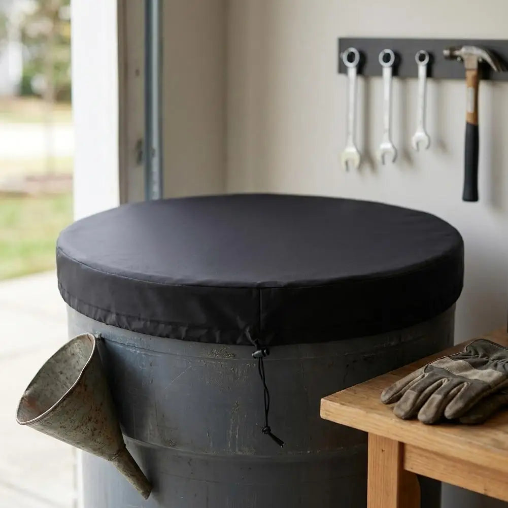 55 Gallon Drum Cover Waterproof Heavy Duty Barrel Lid Drum Barrel Cover Richie's
