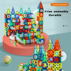 73-Piece Magnetic Pipe & Sheet Building Blocks Set for Kids Magnetic Building Blocks Richie's