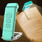 USB Rechargeable Clip-On Book Light – Dimmable LED Reading Lamp Clip-On Reading Light Richie's Green