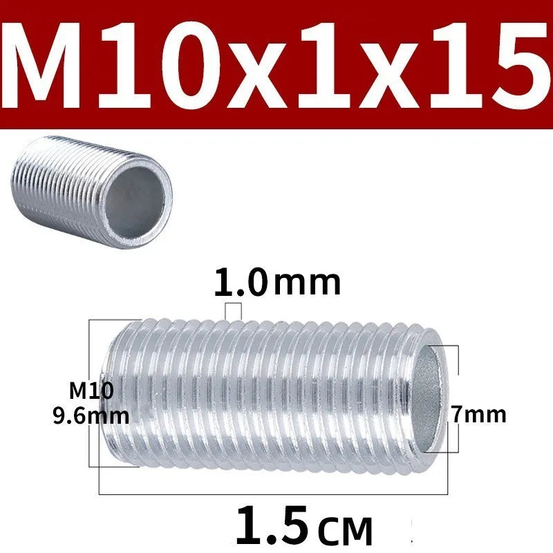 M10 Hollow Threaded Lamp Tooth Tube – Metal Lighting Hardware 10pk Lamp Mounting Hardware Richie's M10X15mm-10pcs