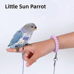 Adjustable Breathable Parrot Flight Harness & Walking Leash Bird Flight Harness Richie's Purple-Style3