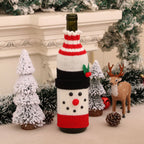 Santa Claus Knit Wine Bottle Sleeves | Christmas Gift Wrap Wine Bottle Sleeve Richie's